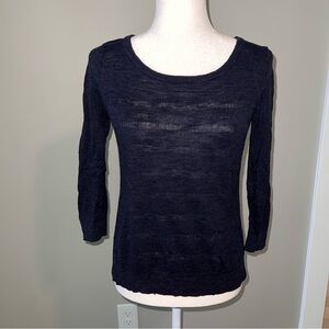 Banana Republic Midnight Black Knit Top
